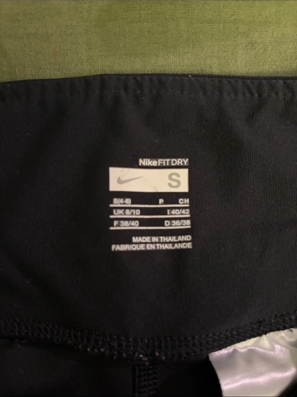 Nike Black Capri Leggings with White Swoosh